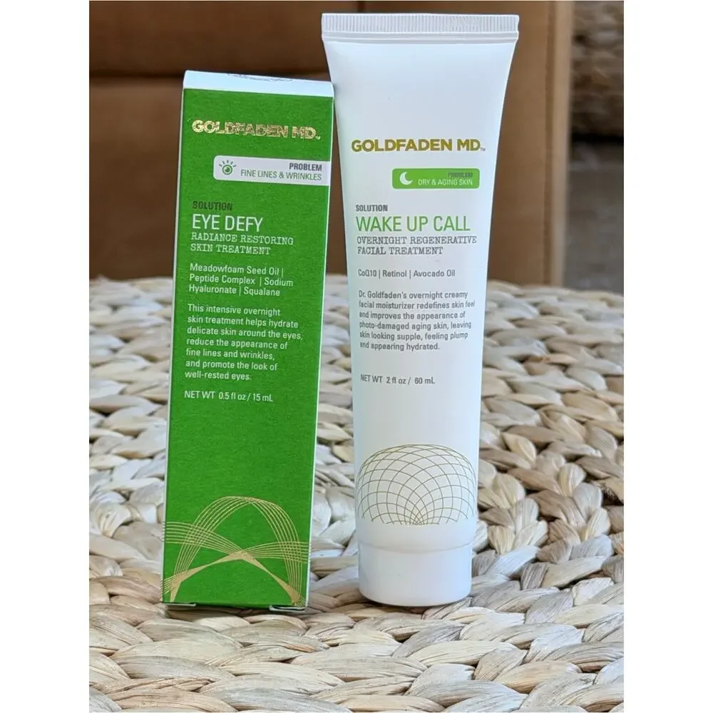 NEW! Goldfaden MD Skincare Bundle – Eye Defy + Wake Up Call